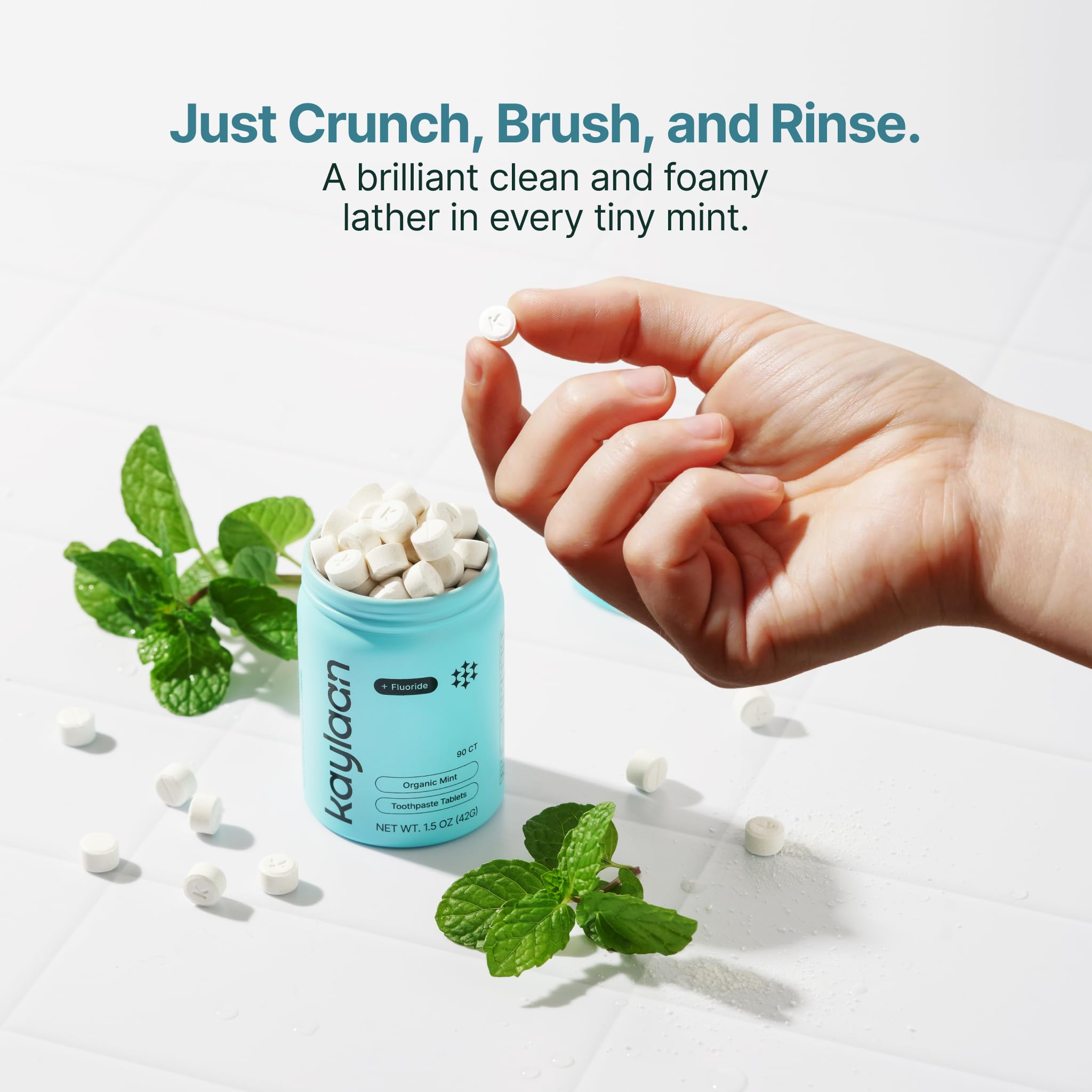Amazon.com : Kaylaan Mint Toothpaste Tablets with Fluoride